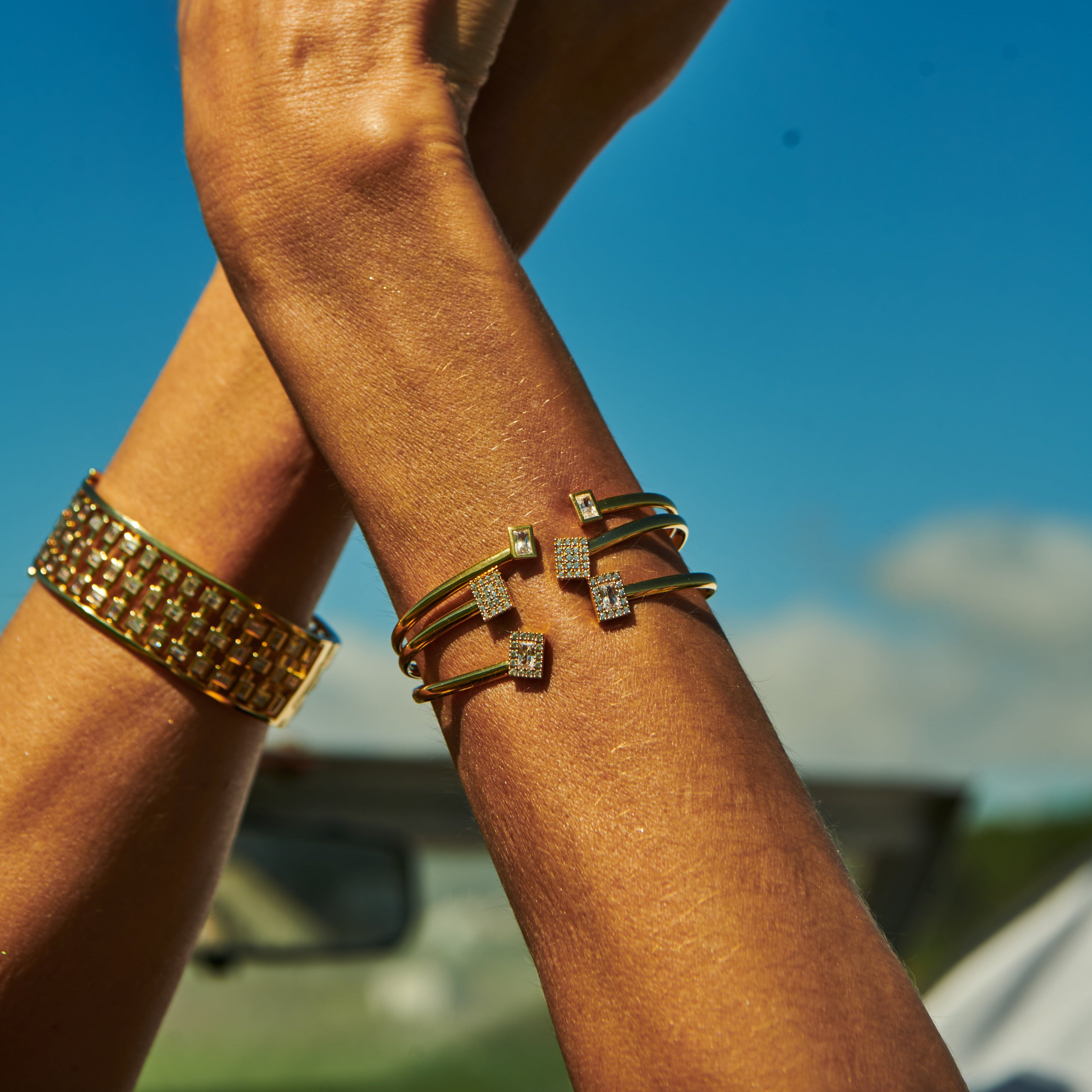 Rice Halo Bangle