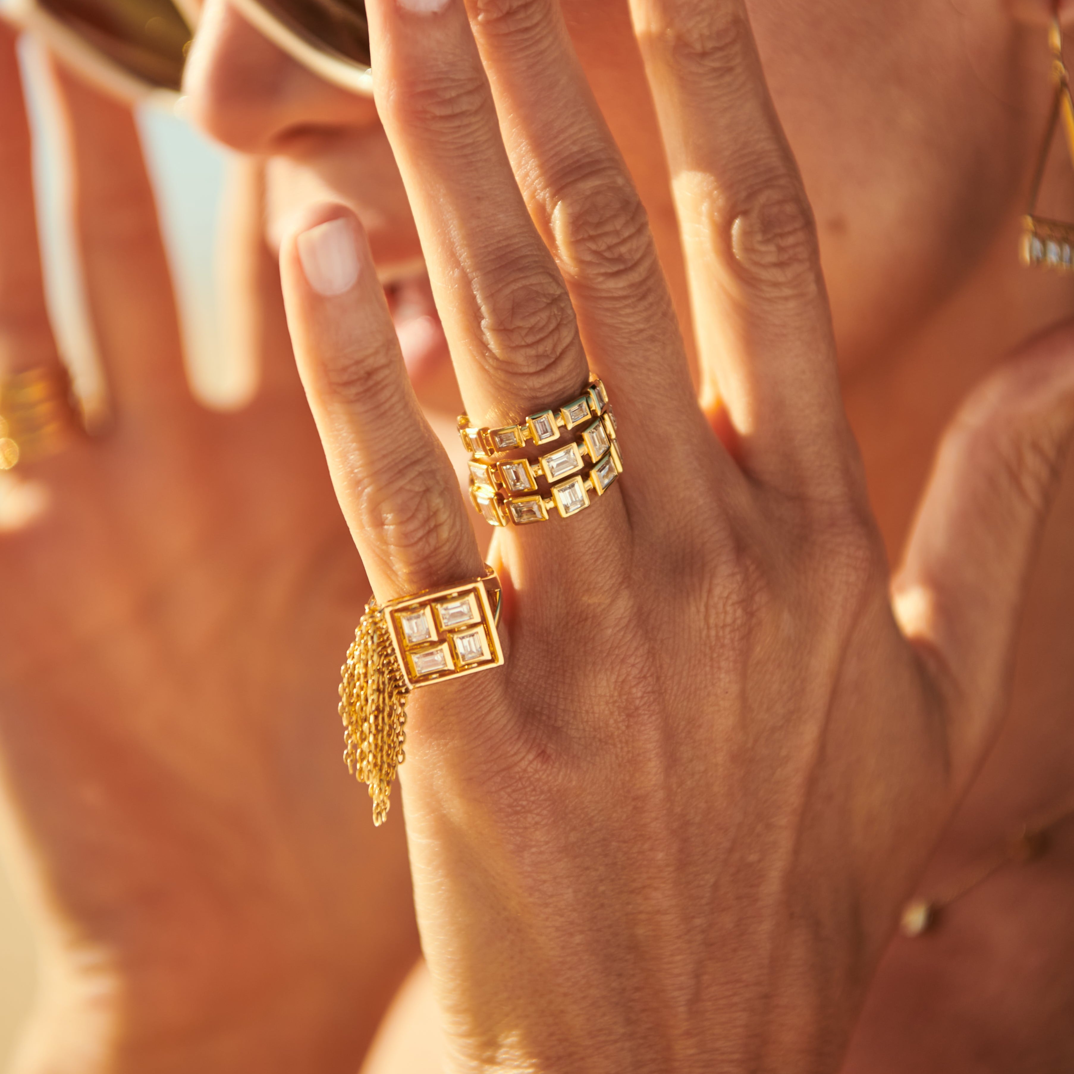 Mini Ricefield Fringe Ring