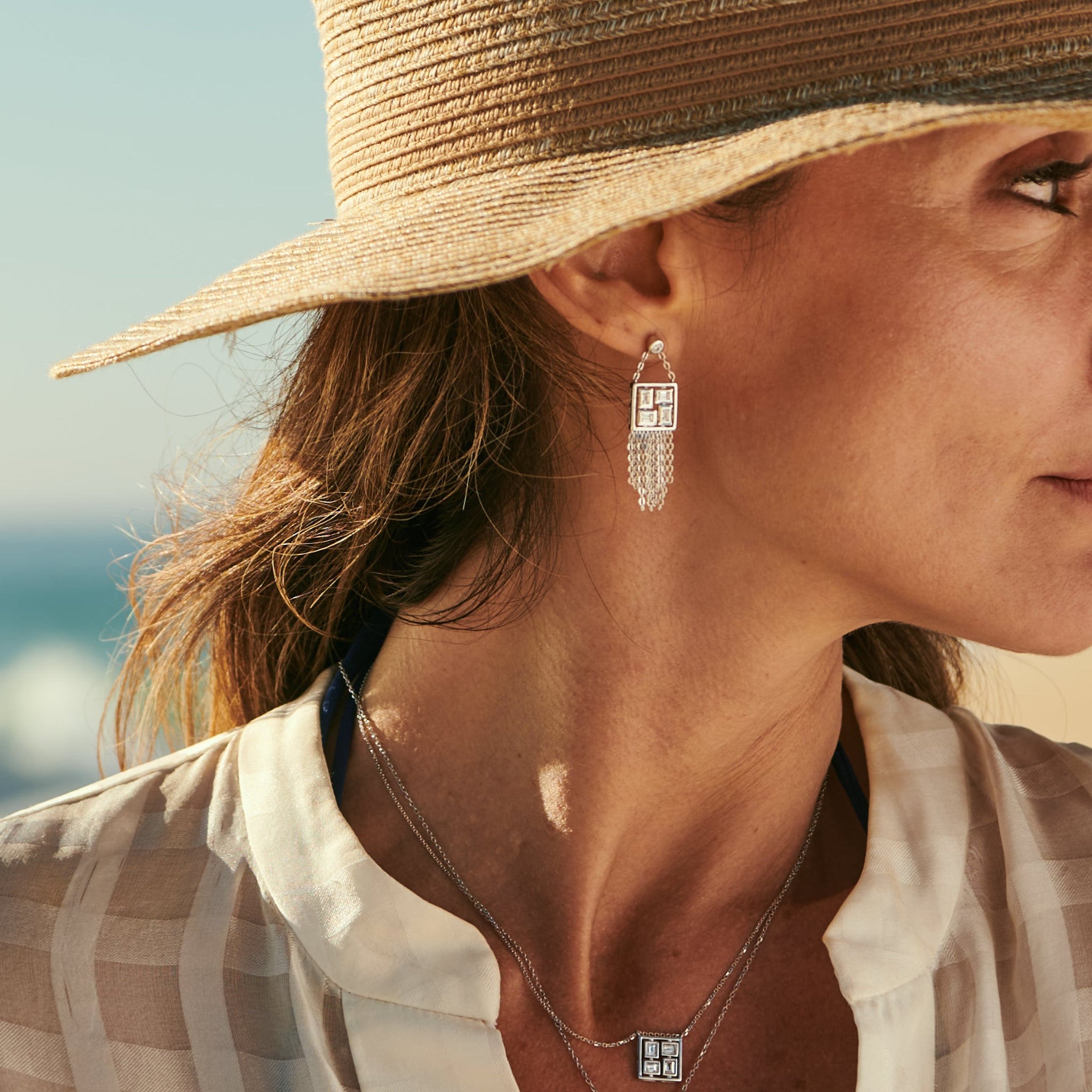 Mini Ricefield Fringe Earrings