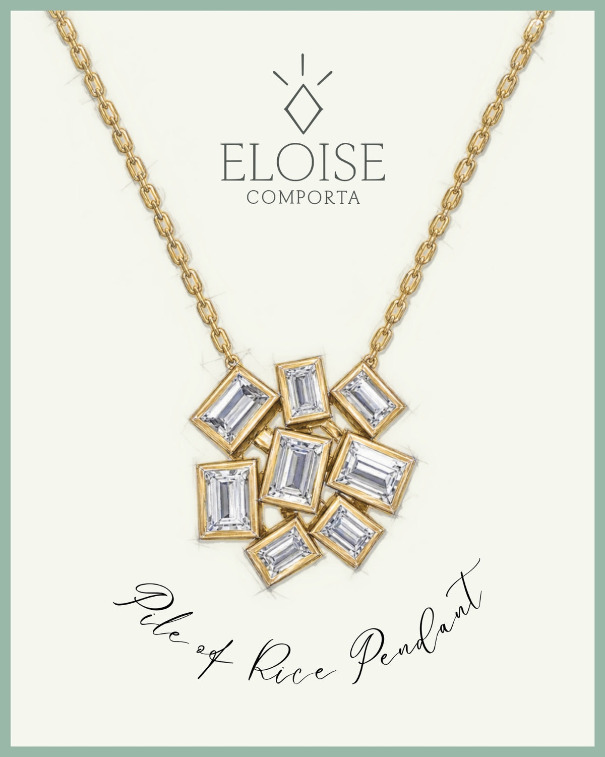 Mini Pile of Rice Pendant