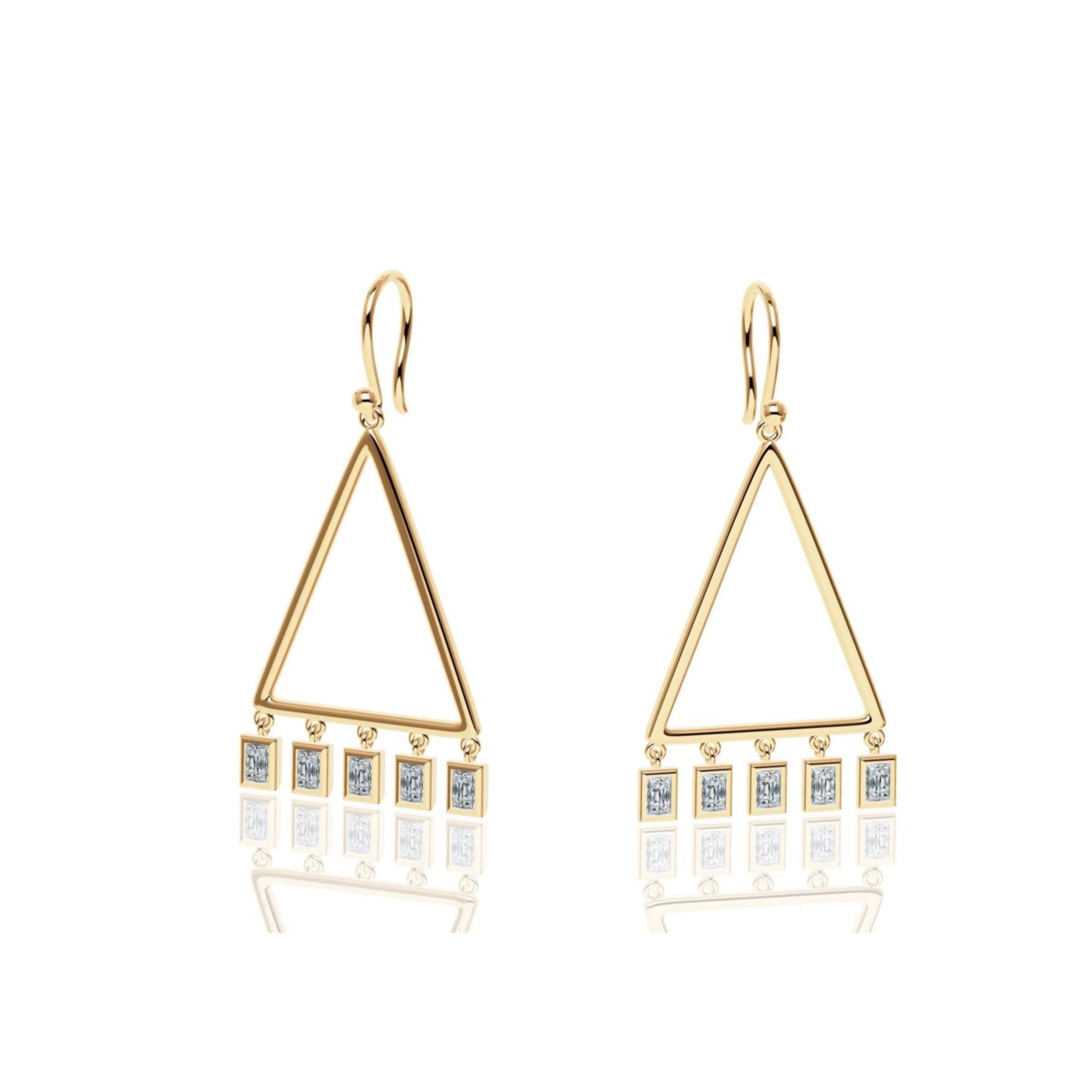 Triangle Rice Earrings